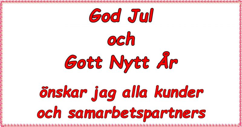 God Jul och Gott Nytt År