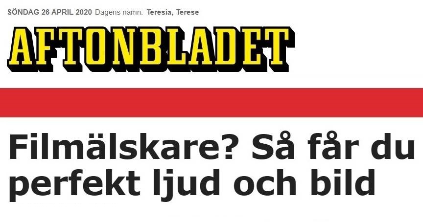 Läs mer om artikeln Reportage i Aftonbladet.