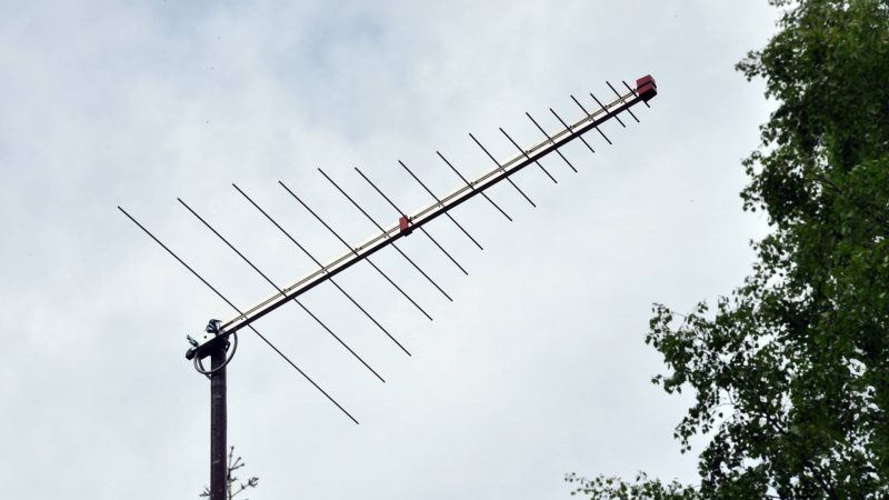 Logperiodisk antenn vid Stensjön.