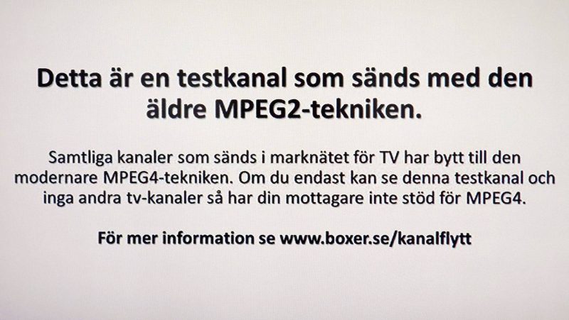 Nu är etapp 1 i marknätet uppgraderat till MPEG4