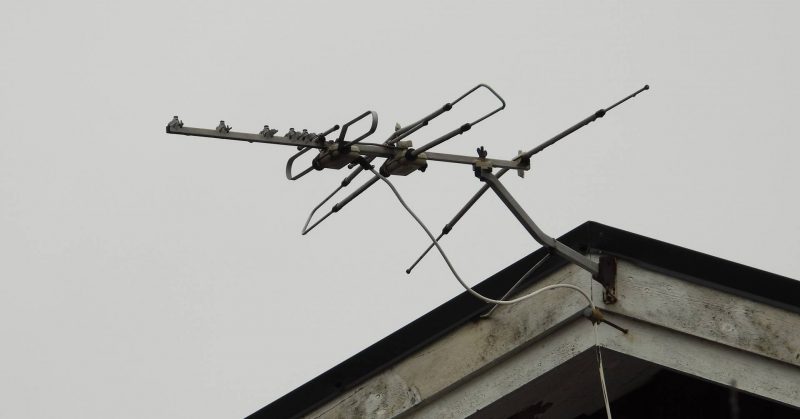 Bra signal trots gammal sliten TV-antennen.